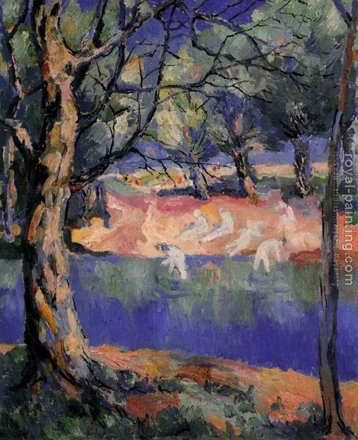 Kazimir Malevich : A River in the Forest